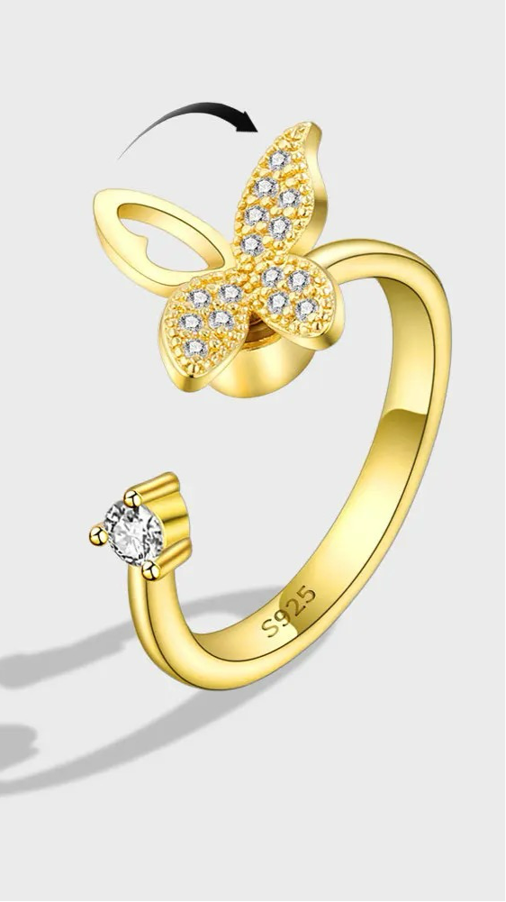 Butterfly Ring Gold